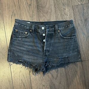 Levi’s 501 Original Shorts | Size 25 | Dark grey/black